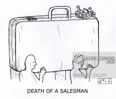 400x341 Death Of A Salesman Cartoons And Comics - Salesman Sketch