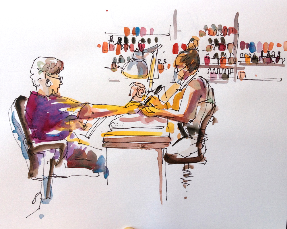 1000x799 A Strange Pairing Sketches From A Garden And A Salon Sketch - Salon Sketch