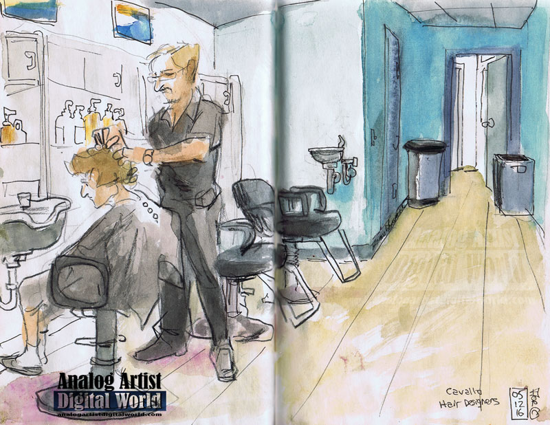 800x618 Analog Artist Digital World My Urban Sketching Class Goes To The - Salon Sketch