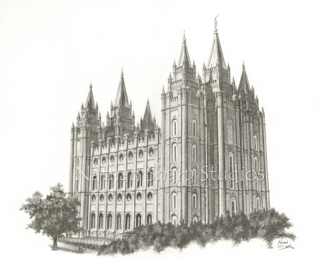 465x395 Slc Temple1 Ongofu - Salt Lake City Temple Sketch