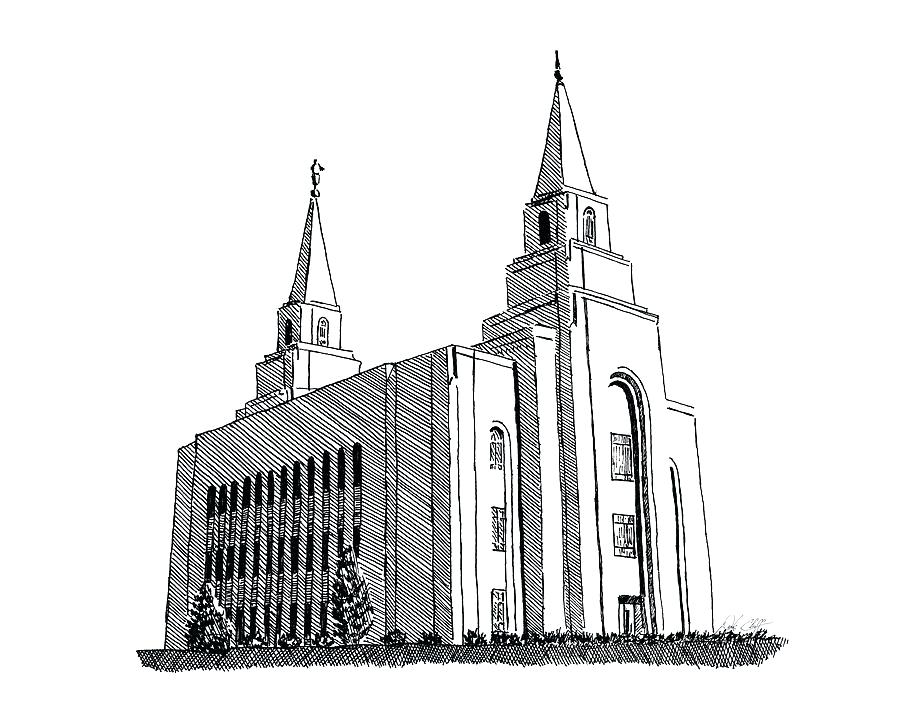 900x720 Lds Temple Art Whizdumb - Salt Lake Temple Sketch