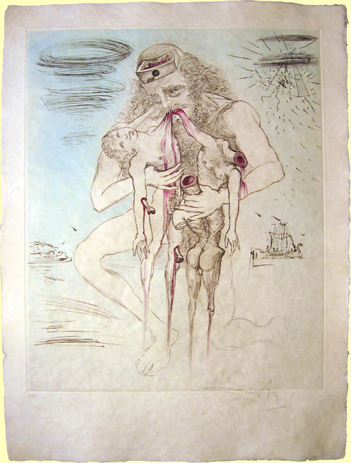 500x658 Salvador Dali Mythology - Salvador Dali Sketches