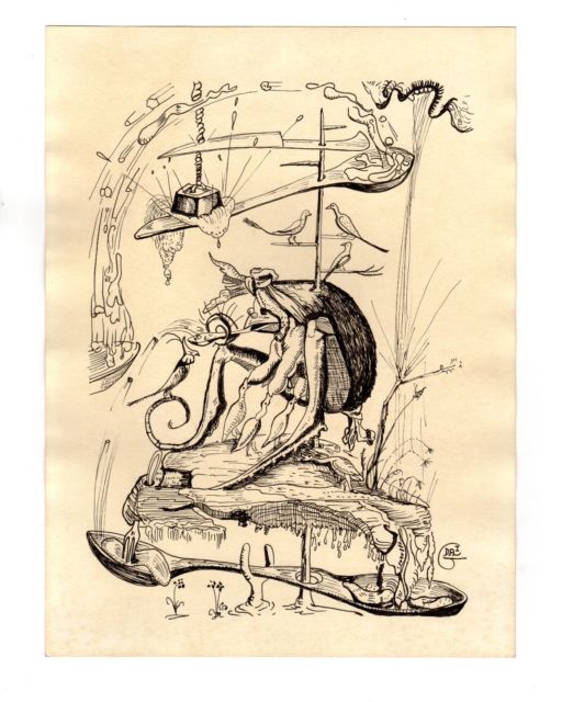 512x640 Salvador - Salvador Dali Sketches