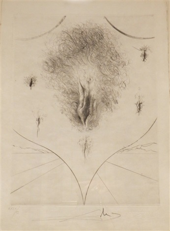 346x470 Vulva Black By Salvador On Artnet - Salvador Dali Sketches