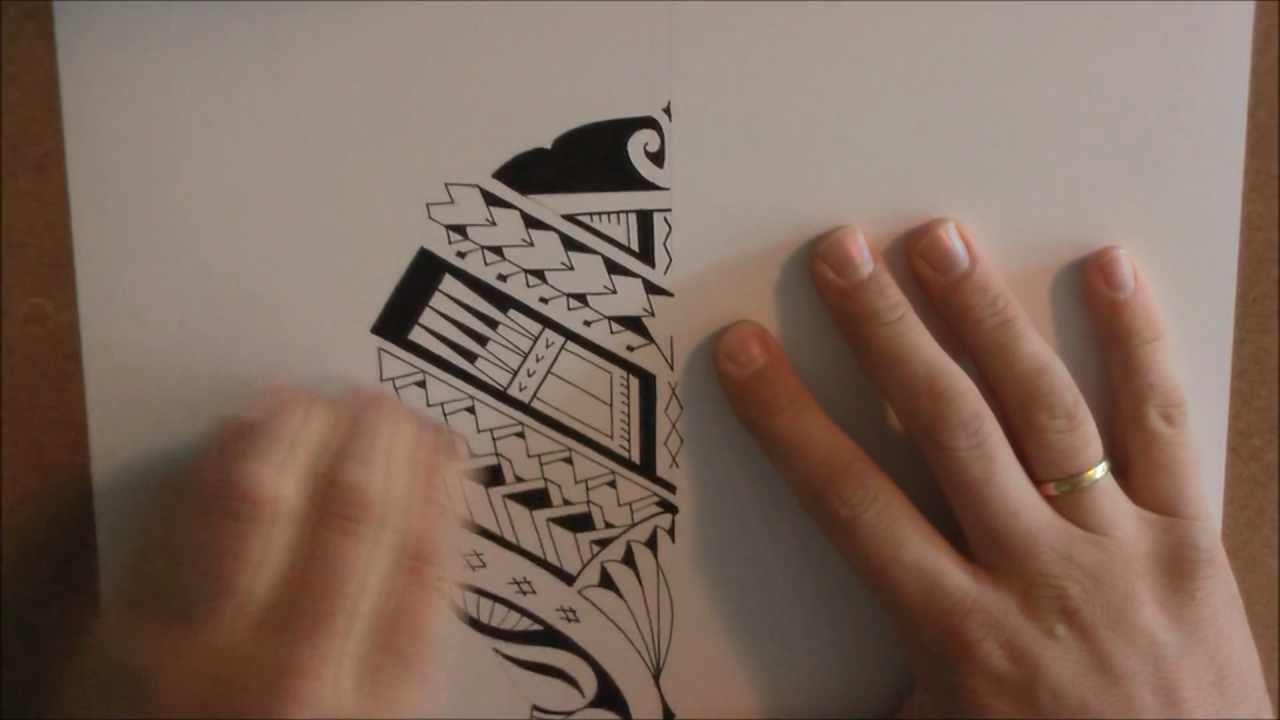 1280x720 How To Draw A Maorisamoan Style Calf Tattoo Design - Samoan Sketches