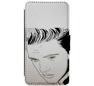 300x276 Elvis The King Of Rock Art Sketch Leather Phone Case For Iphone - Samsung Sketch