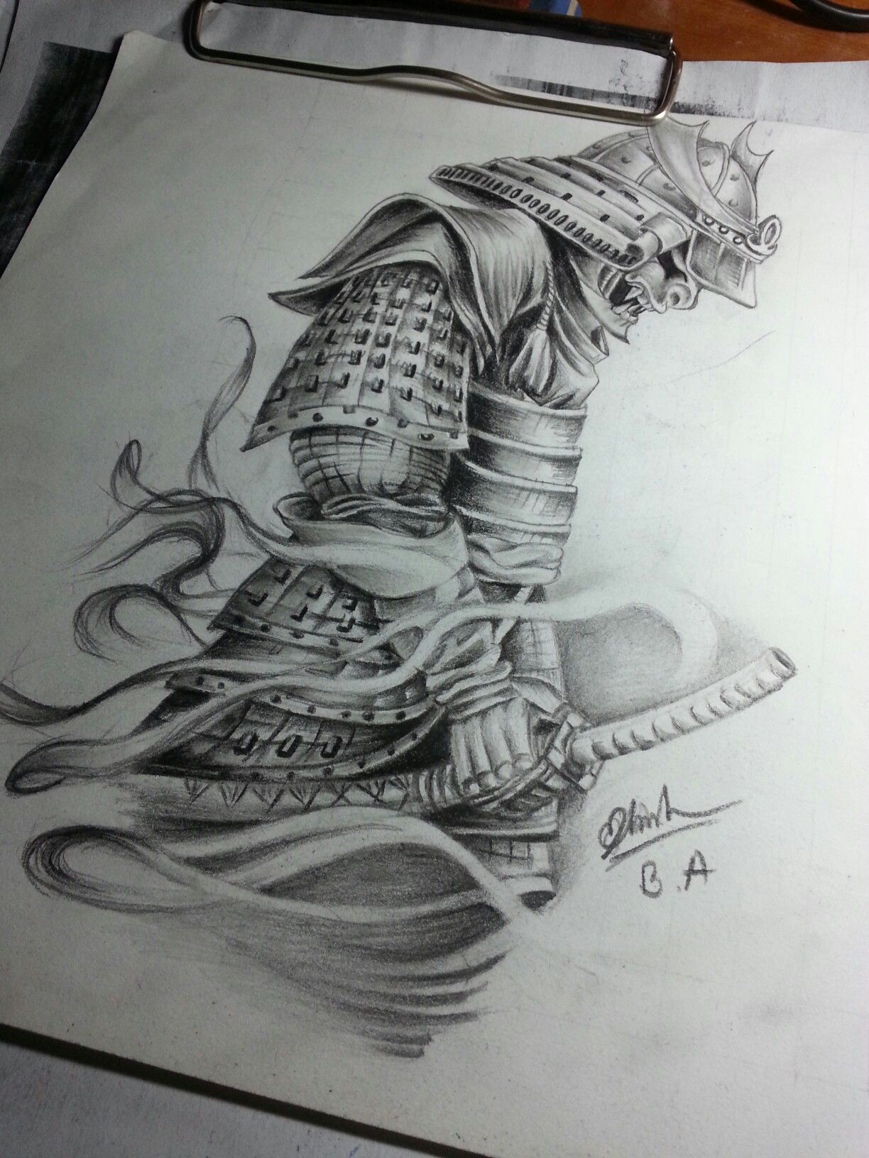 1224x1632 Samurai - Samurai Tattoo Sketch
