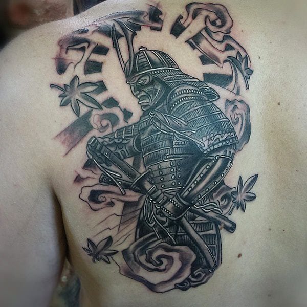 600x600 145 Unique Samurai Tattoos That Will Make You Feel Like A Badass - Samurai Tattoo Sketch