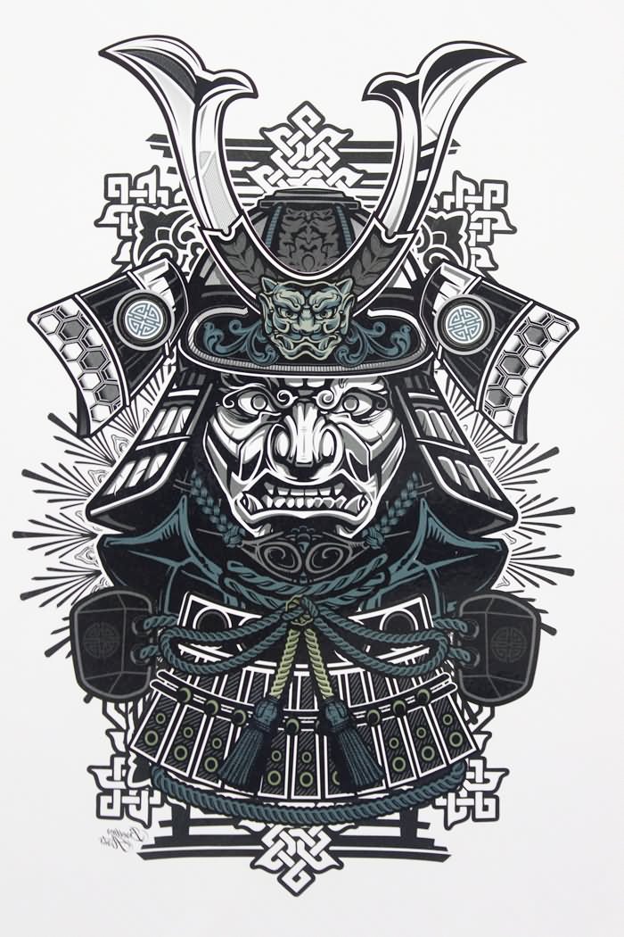 700x1050 Samurai Tattoo Designs - Samurai Tattoo Sketch
