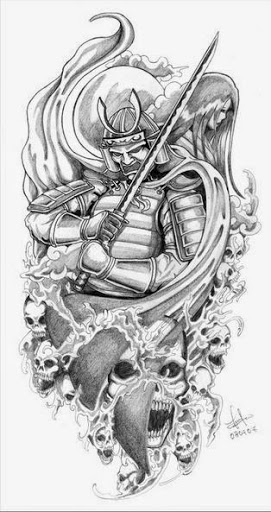 271x512 49 Best Samurai Tattoos Designs And Ideas Designatattoo - Samurai Tattoo Sketch