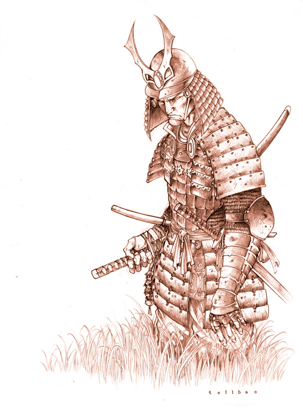 Samurai Warrior Sketch At Explore Collection Of