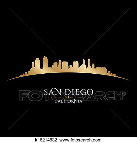 450x470 San Antonio Skyline Drawing - San Diego Skyline Sketch