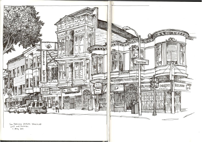 702x494 San Francisco Sketches May 2011 Handmade Ransom Notes - San Francisco Sketch