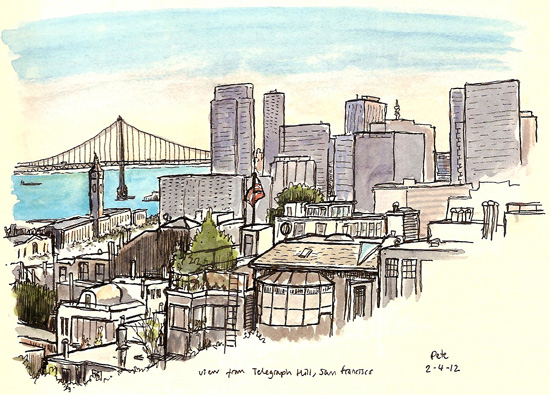 550x395 A Couple Of Views Of San Francisco Urban Sketchers - San Francisco Sketch