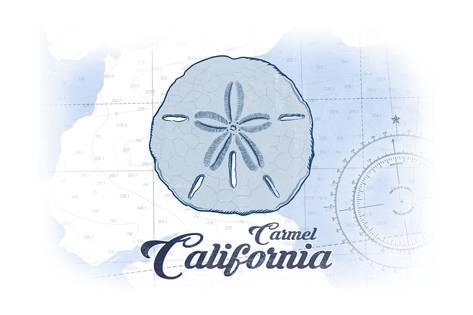 473x315 Carmel, California - Sand Dollar Sketch