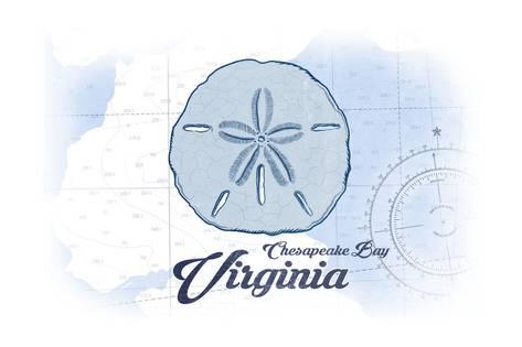 473x315 Chesapeake Bay, Virginia - Sand Dollar Sketch