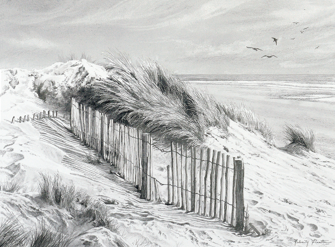 1170x862 English Coast Sand Dune Stillman Amp Birn - Sand Dunes Sketch