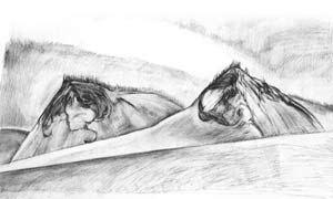 300x180 Painting Studio Kathy Hodge Great Sand Dunes Journal - Sand Dunes Sketch