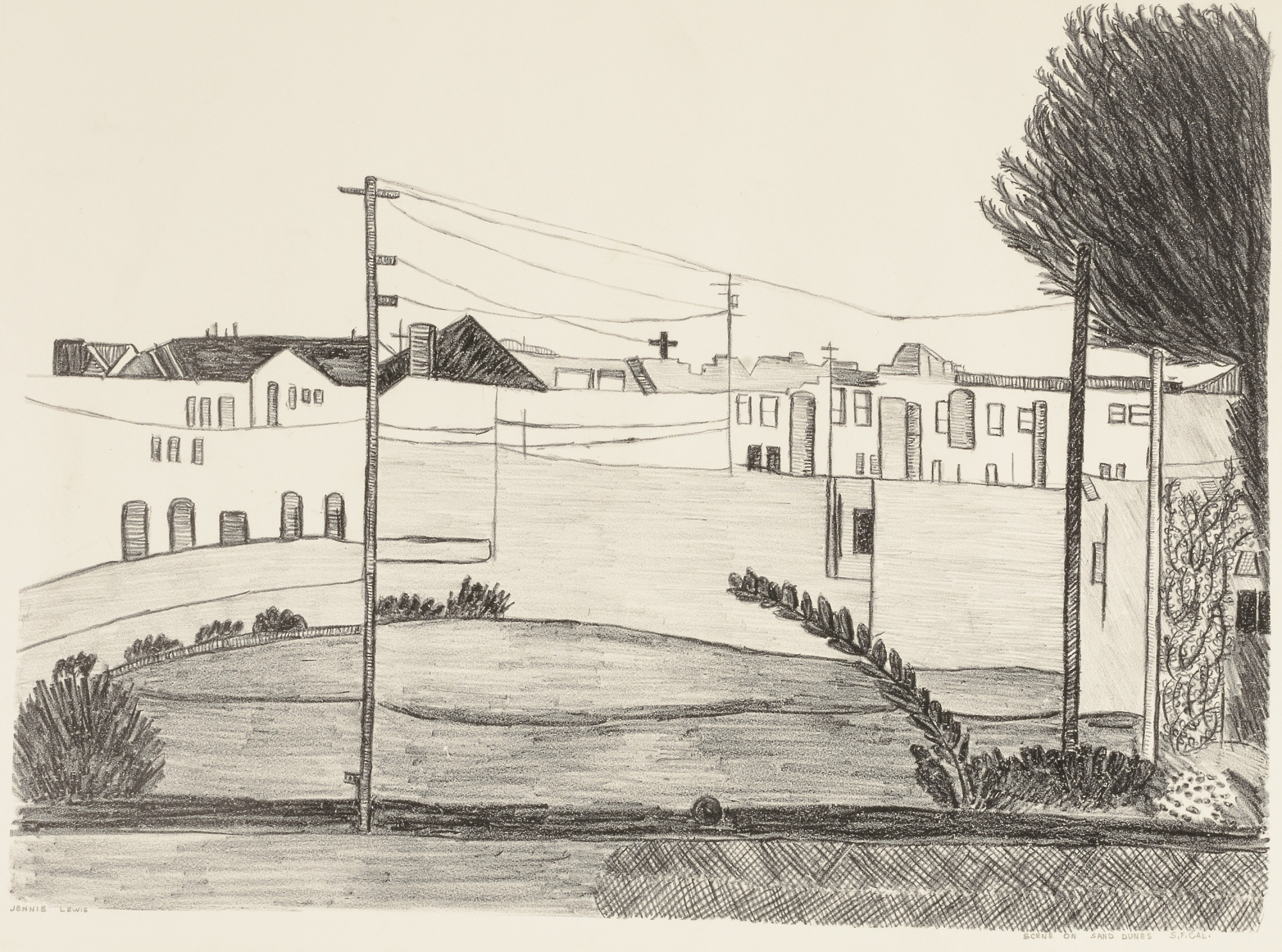 2000x1485 Scene On Sand Dunes Smithsonian American Art Museum - Sand Dunes Sketch