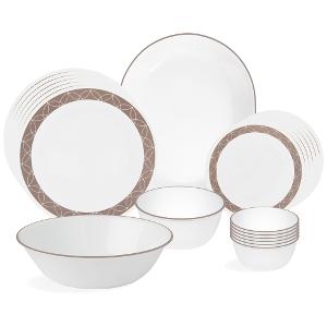 300x300 Corelle Livingware Sand Sketch 21 Pc Dinner Set Melamine Dinner - Sand Sketch