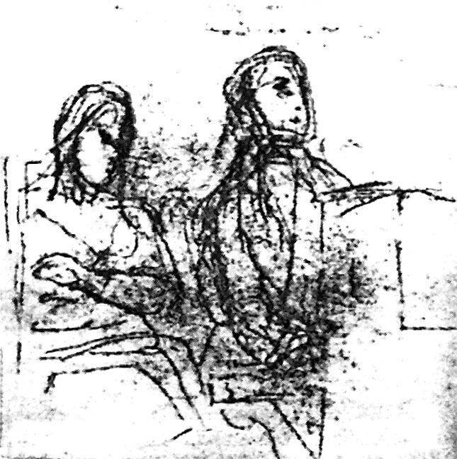 645x647 Filedelacroix, Chopin And Sand, Sketch.jpg - Sand Sketch