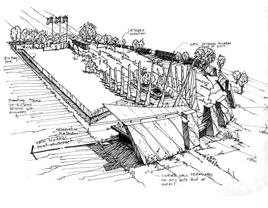 531x411 Pentagon Memorial The Sandbox Studio - Sandbox Sketch