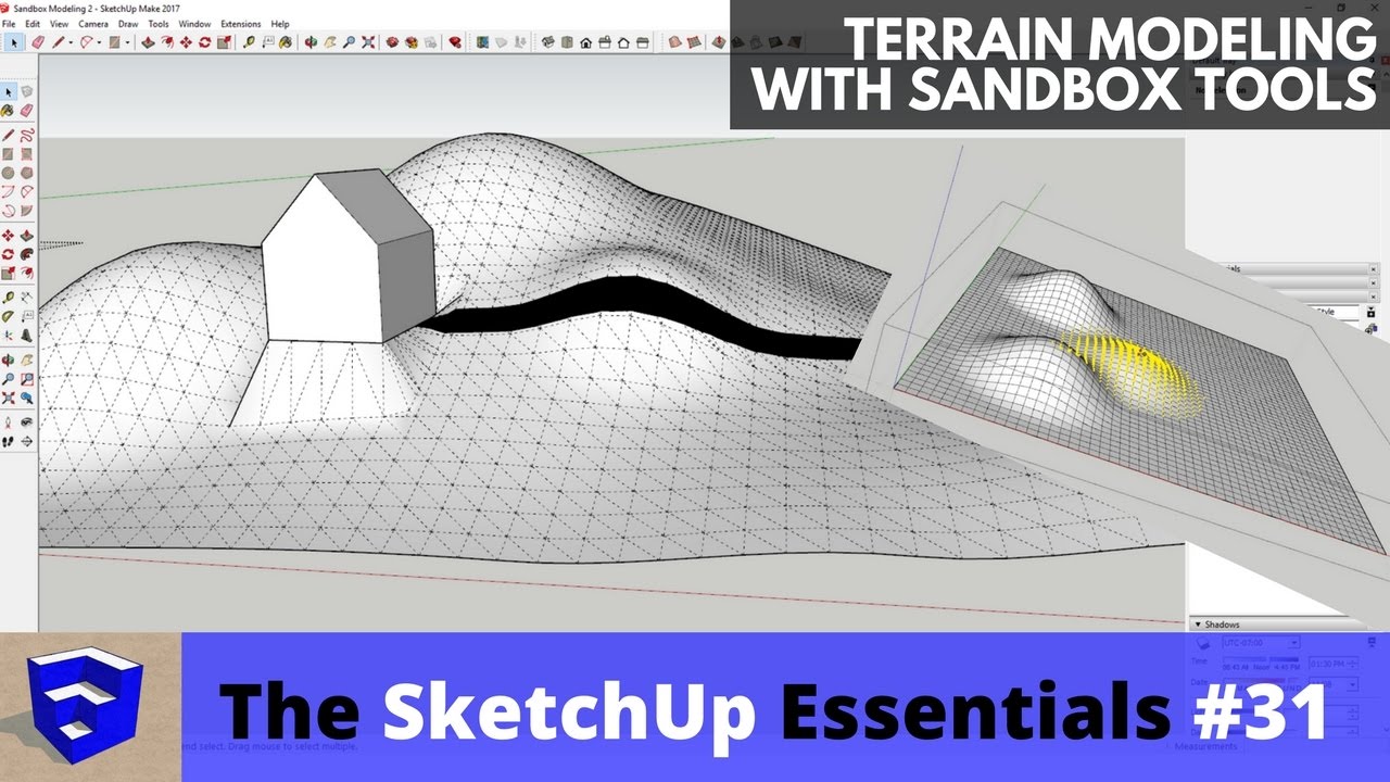 1280x720 Terrain Modeling In Sketchup With Sandbox Tools - Sandbox Sketch