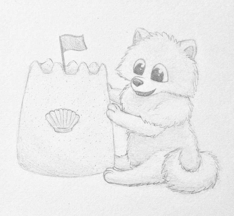 931x858 Gift Sandcastle Lover By Craftyemily - Sandcastle Sketch