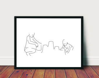 340x270 Sandcastle Sketch Etsy - Sandcastle Sketch