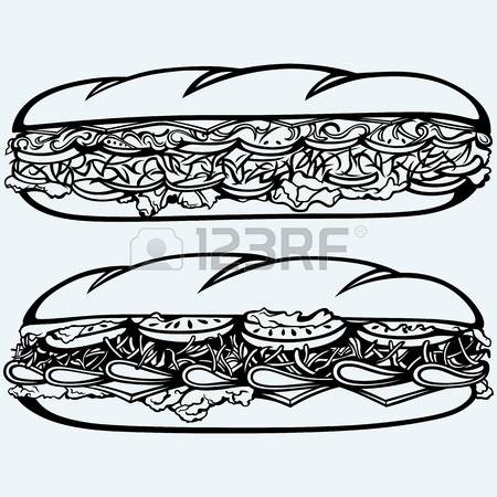 450x450 Drawn Sandwich Sketch - Sandwich Sketch