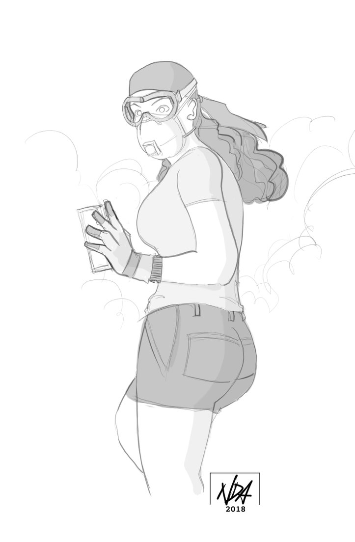 723x1104 Sandy Sketch Or Sketchy Sanding By Dangerousair - Sandy Sketch