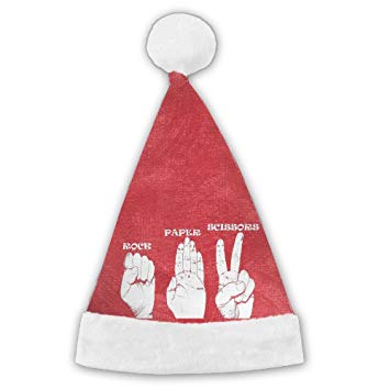 355x355 Rock Paper Scissors Hand Sketch Cool Christmas Hat - Santa Claus Hat Sketch