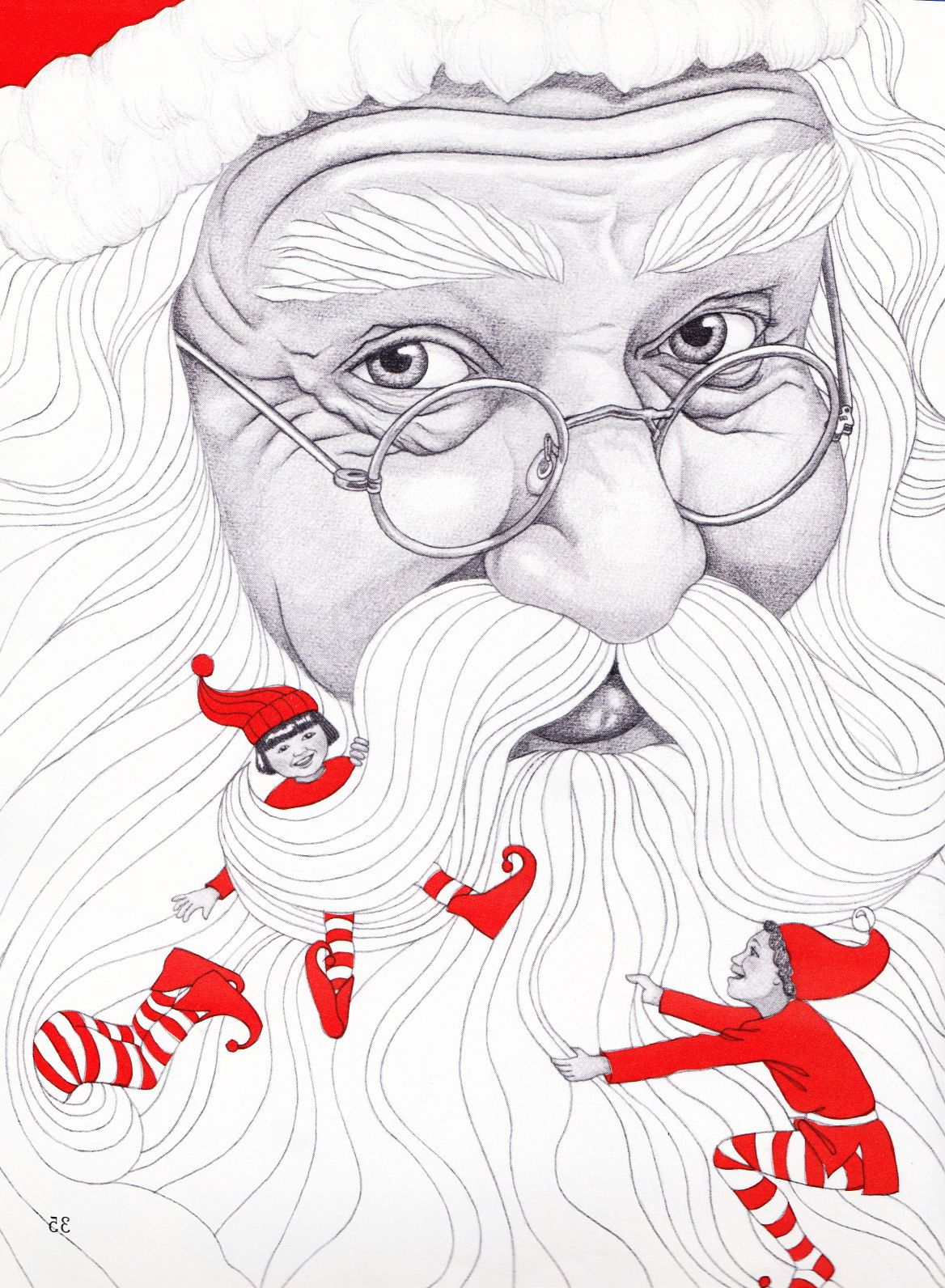 1168x1592 Pencil Drawing Of Santa Claus Displaying 20gt Images For - Santa Claus Pencil Sketch