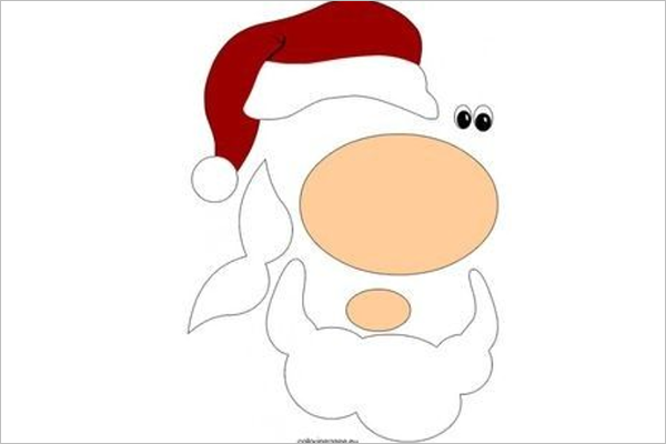 600x400 Santa Claus Sketch Design - Santa Claus Sketch