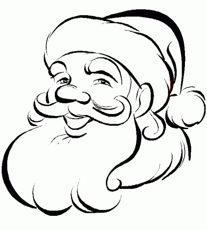 423x470 Christmas Santa Claus Drawings Christmas Wallpaper - Santa Claus Sketch