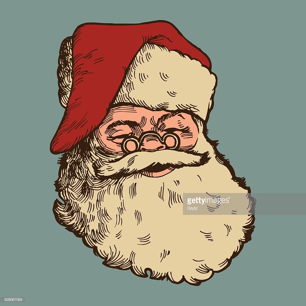 1024x1024 Collection Of Santa Sketch Drawing Download Them And Try To Solve - Santa Claus Sketch Images