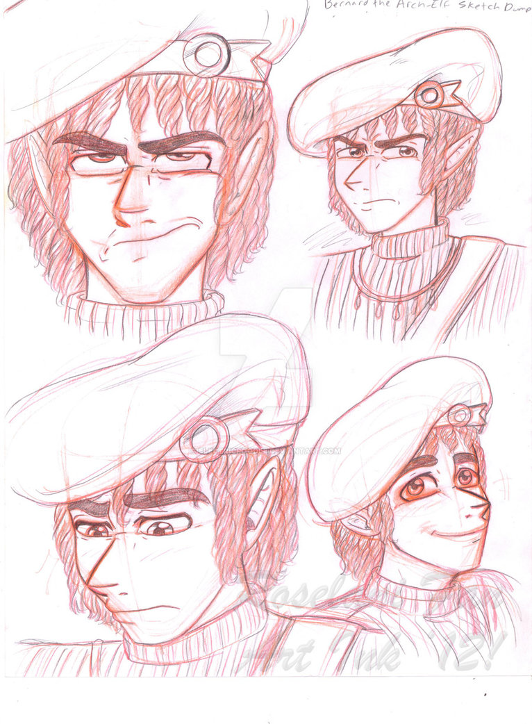 766x1042 Bernard The Elf Sketchdump In Pencil By Electricpoodle - Santa Elf Sketch