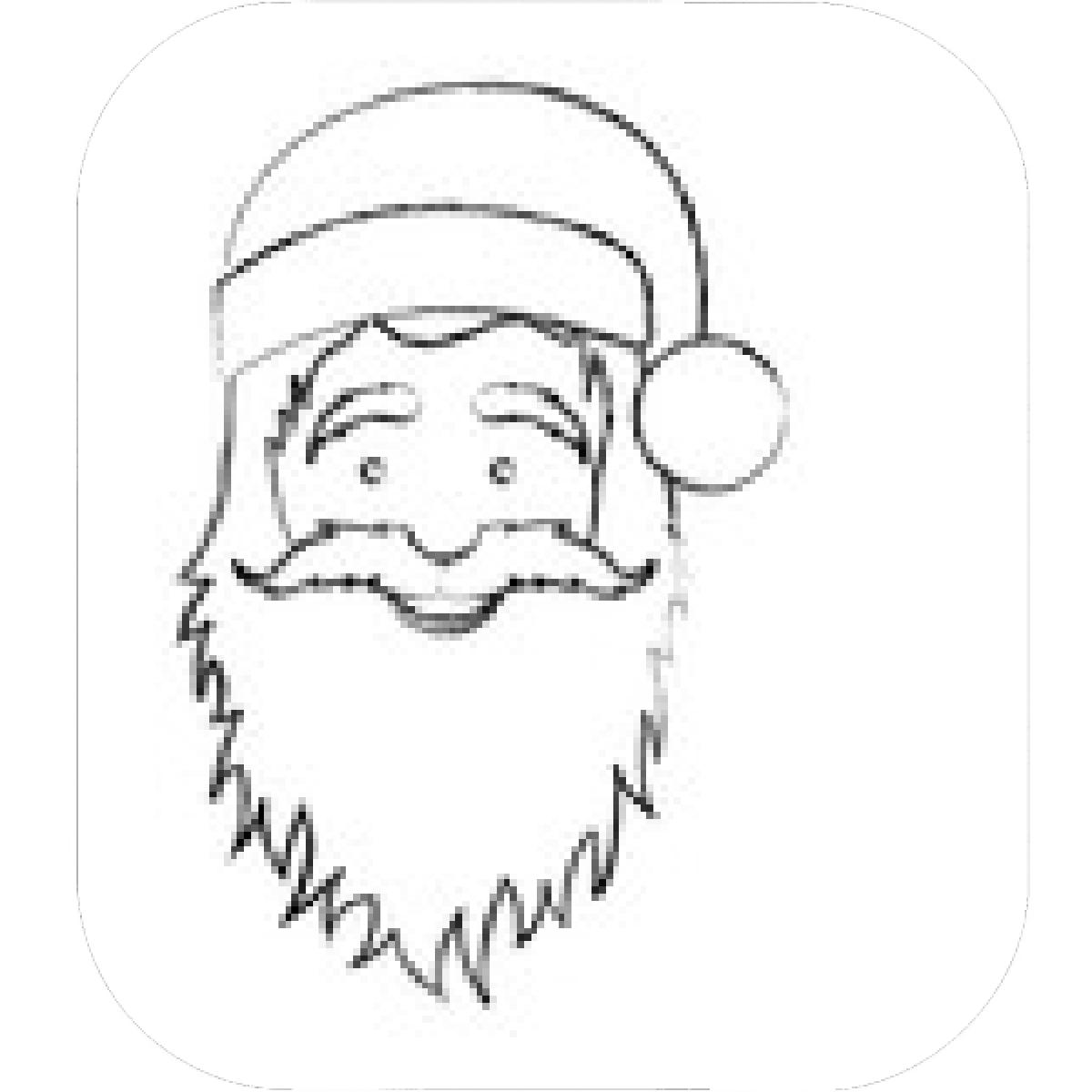 1200x1200 Designs Mein Mousepad Design Mousepad Selbst Designen - Santa Face Sketch
