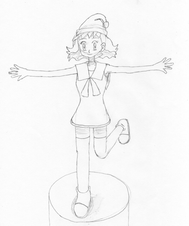 800x956 Molly With Santa Hat (Sketch) By Ottermiikun - Santa Hat Sketch