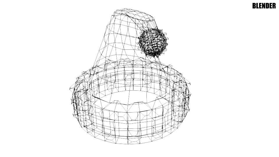 960x540 Santa Hat 3d Model - Santa Hat Sketch