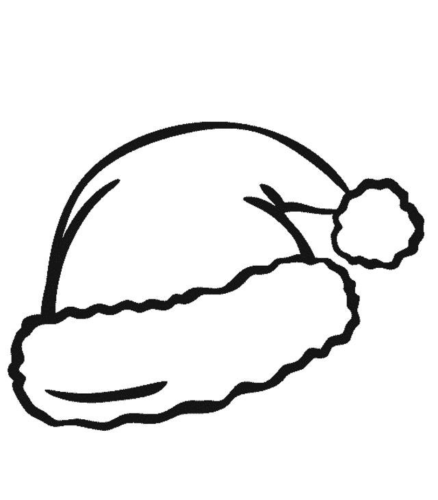 640x730 Santa Hat Clipart Doodle - Santa Hat Sketch