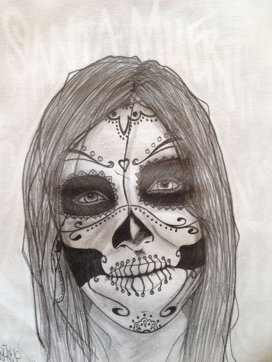 900x1200 Santa Muerte (Kesmo) - Santa Muerte Sketch