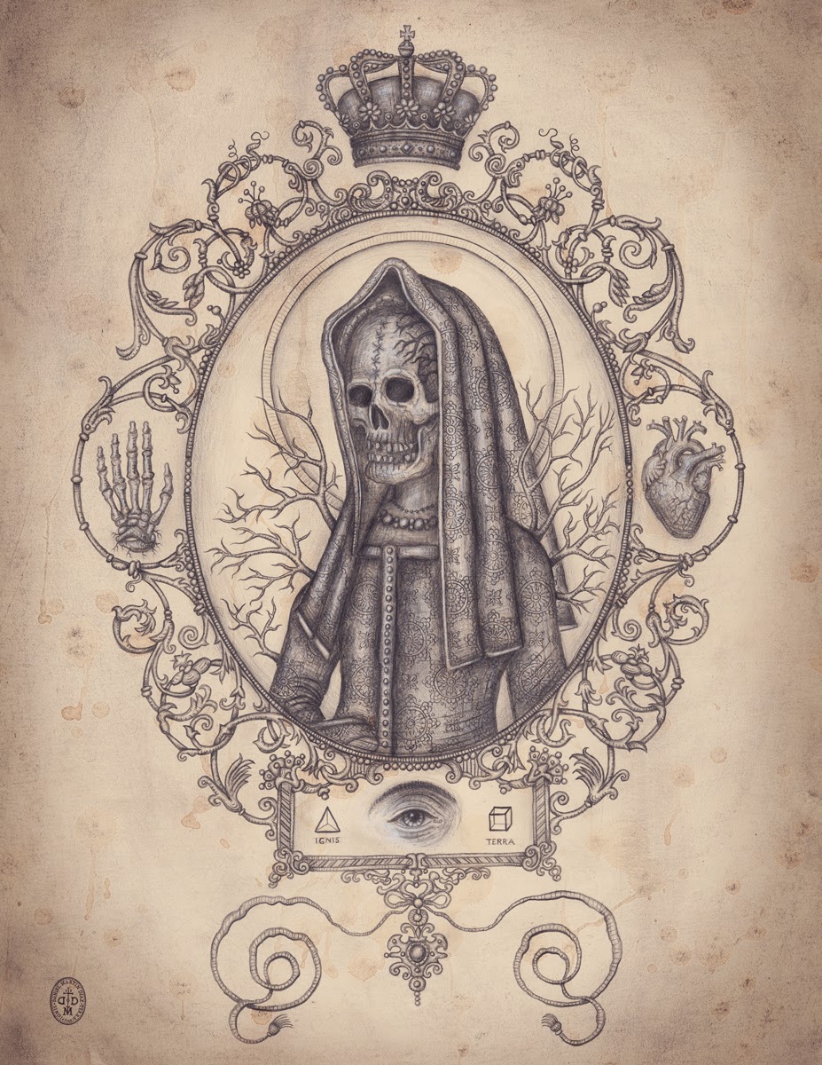 Santa Muerte Sketch at PaintingValley.com | Explore collection of Santa