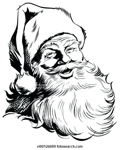 416x520 Santa Claus Drawing Cartoon Art Museum Vector Material Step By - Santa Pencil Sketch