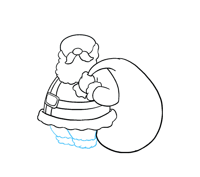 678x600 How To Draw Santa Claus In A Few Easy Steps Easy Drawing Guides - Santa Sketch