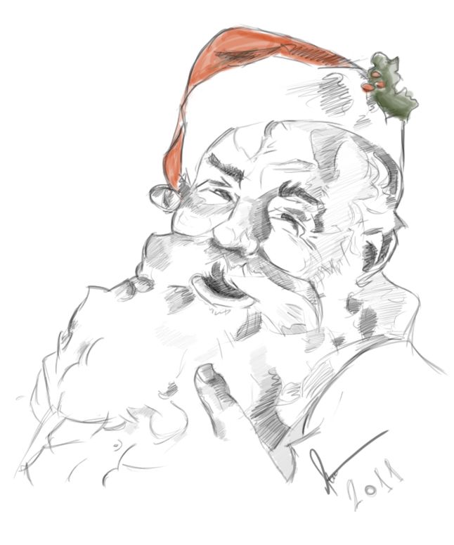 646x775 Santa Claus Sketch Clipart How To Draw Santa Claus Sketch Free - Santa Sketch