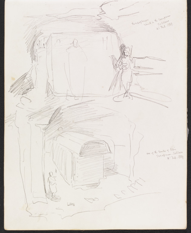 631x768 Sarcophagus Stuck In The Serapeum, Sakkara. One Of The Tombs Of - Sarcophagus Sketch