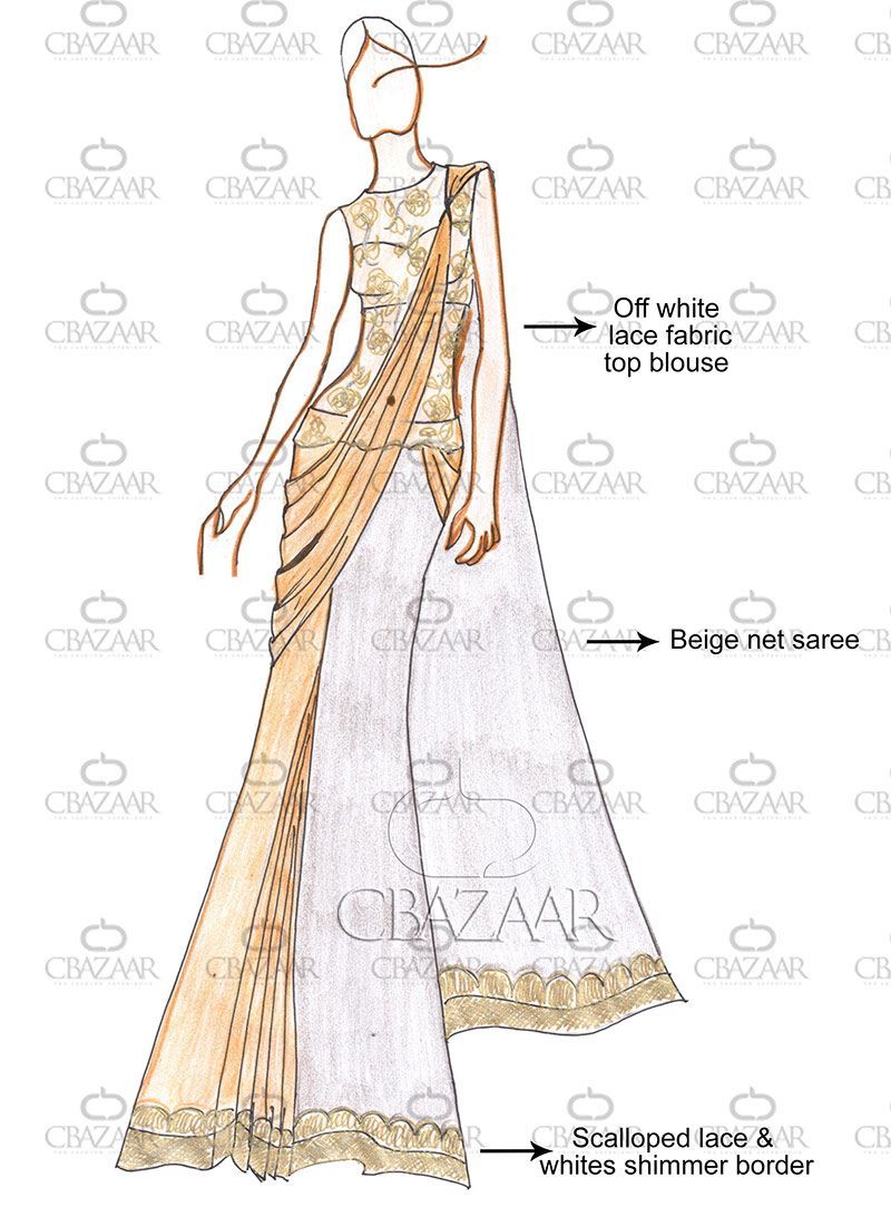 800x1100 Fashion Designing Saree Drawing Images - Saree Sketches