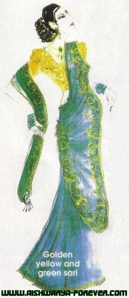 260x600 Beautiful Saree Sketches Of Devdas!!! Pinkvilla - Saree Sketches