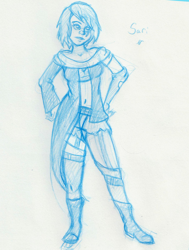 778x1026 Quick Comission Sketch For Alyka Pro (Sari) By Thephantomsdiva On - Sari Sketch